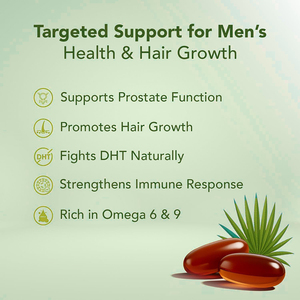 Cápsulas de Saw Palmetto y Semillas de Calabaza de Alta Calidad para Promover el Crecimiento del Cabello y Mejorar la Salud de la Próstata - Product Image 6