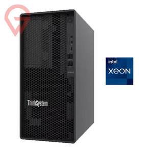 ThinkSystem ST50 V2 Tower Server Intel Xeon Pentium Processor For Lenovo Compact Entry-Level Server 8 cores at 95W 128GB DDR4 - Product Image 1