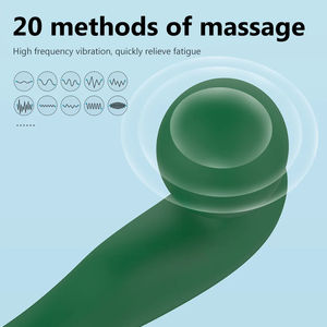 Vibrador recarregável, vara vibratória recarregável de 20 frequências, massageador mini varinha pessoal para mulheres - Product Image 2