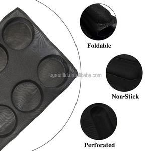 <b>Silicone</b> Glass Fiber <b>Baking</b> Tray Soft and Breathable Nonstick Coating Bread <b>Baking</b> and Hamburg Mold for Home Use - Product Image 2