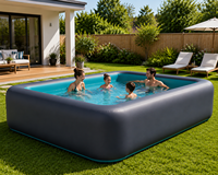 Piscine gonflable sur mesure en PVC, grande piscine portable, spa extérieur, bain de glace, baignoire hors sol pour la famille, jardin, OEM ODM