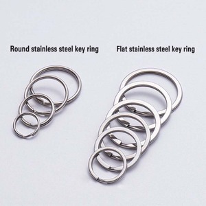 Clip para llavero, anillos redondos para llavero, Clip redondo para mosquetón para llaves, hebilla, bolsos, monederos, ganchos para llavero, anillo artesanal de repuesto Diy - Product Image 2