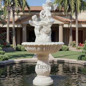Personalizada Villa al aire libre patio ornamento mármol querubín bebé Ángel estatua fuente <span class=keywords><strong>de</strong></span> <span class=keywords><strong>agua</strong></span> - Product Image 5