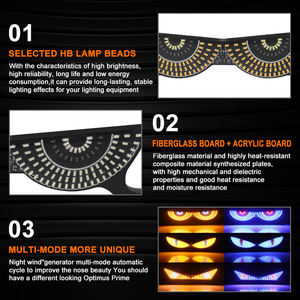 ระบบไฟมอเตอร์ไซค์ LED 12V รุ่นใหม่ Universal รูปทรงสามเหลี่ยม Devil Eagle Eyes รุ่น JHS-Z-12 10W อะไหล่ทดแทน รับประกัน 1 ปี - Product Image 4