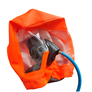 Capucha integral Premium EEBD naranja a prueba <span class=keywords><strong>de</strong></span> calor con diseño <span class=keywords><strong>de</strong></span> talla única para equipos <span class=keywords><strong>de</strong></span> extinción <span class=keywords><strong>de</strong></span> incendios - Product Image 5