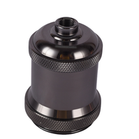Support de lampe en métal de style vintage avec vis pièces en aluminium douille 250v avec anneau pièces de luminaire d'assemblage