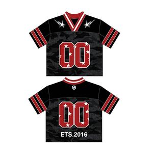 <span class=keywords><strong>Maillot</strong></span> de football court personnalisé pour <span class=keywords><strong>femme</strong></span>, Crop Top personnalisé Streetwear Sportswear Hip Hop T-shirts de football - Product Image 3