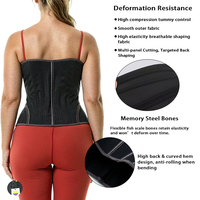 Faja Corsé Reductora de Cintura para Mujer, de Látex, con Soporte de Busto, Espalda en U, Moldeadora de Abdomen y Cintura Alta, para un Vientre Plano y Adelgazante