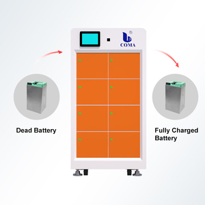 Estaciones de Carga Rápida para Baterías de Litio de Motocicletas Eléctricas, 8 Ranuras, Gabinete de Intercambio Inteligente para Exteriores - Product Image 3