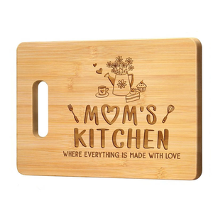 Planche à découper en bambou de qualité supérieure, personnalisée, avec motif gravé au laser unique, cadeau de Thanksgiving - Product Image 1