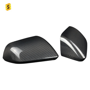 Real Carbon Fiber for 2015-2023 Rearview <b>Mirror</b> Cover Real Carbon Fiber Exterior Accessories - Product Image 1