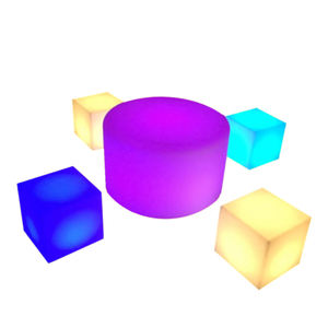 تصميم جديد <span class=keywords><strong>2026</strong></span> طاولة قهوة ذكية حديثة فاخرة بإضاءة LED متغيرة الألوان RGB، طاولة بلاستيكية مضيئة - Product Image 1