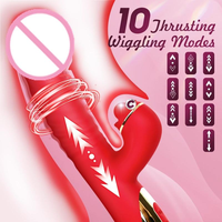 Vibrateur double tête 2-en-1 le plus vendu pour femmes avec télécommande et 10 modes de vibration