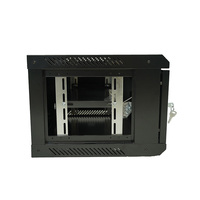 Armoire serveur murale robuste en acier 6U 19 pouces, rack réseau fiable pour salle informatique