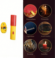Mini-cadeaux de Noël écologiques multifonctionnels en plastique, briquet électrique de sécurité à allumage à distance pour feux d'artifice