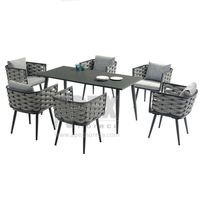 Nouveau design de style baroque en laiton et en bois massif Ensembles de salle à manger italiens classiques en bois massif Ensemble de canapés