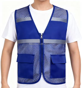 <span class=keywords><strong>Gilet</strong></span> de sécurité réfléchissant <span class=keywords><strong>en</strong></span> polyester imperméable respirant fluorescent de classe 2 ANSI avec logo personnalisé pour les motos - Product Image 3