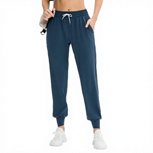 Pantalones Casuales Ligeros y Transpirables de Alta Calidad para Hombre, Pantalones Deportivos de Lana Teñida Lisa con Frente Plano y Bordado Personalizado, OEM - Product Image 3