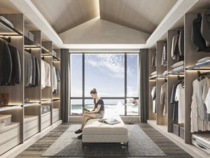 Armoire de chambre à coucher moderne en bois massif de chêne avec charnières JINGSHUN, armoire intégrée, armoire à vêtements, assemblage <span class=keywords><strong>intégré</strong></span> - Product Image 1