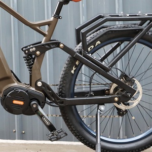 G510 bafang Mid-mounted motor 48v 750w 1000w Retro Vintage Electric Mountain bike Ebike Full Suspension city e bicycle for man - Product Image 4