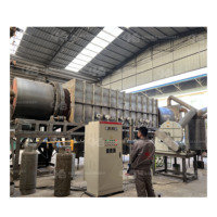 Nueva Horno de Carbonización Continua de Cáscara de Coco de Alta Calidad, Pequeño, para Biochar y Pirólisis, con Motor de Alta Potencia
