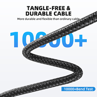 Câble de charge rapide USB C vers Type C PD 60W tressé en nylon 5A, chargeur PD de haute qualité, cordon de données, ligne de charge 20V 3A, prise en charge OEM