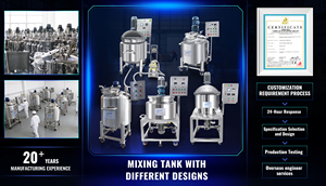 50l 100l 200l küçük kozmetik karıştırma homojenizasyon ekipmanları yüksek şeffaf mikser kozmetik tankı su ısıtıcısı sabun kozmetik makine mikser - Product Image 6