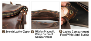 Cartable de luxe personnalisé décontracté de couleur changeante <span class=keywords><strong>pour</strong></span> hommes sac à bandoulière en cuir véritable 13.3 pouces <span class=keywords><strong>sacoche</strong></span> <span class=keywords><strong>pour</strong></span> ordinateur portable sac à main <span class=keywords><strong>pour</strong></span> hommes - Product Image 5