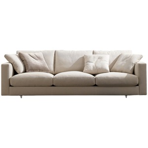 Modern Minimalist Nordic Fabric <b>Sofa</b> Japanese Style Three Seater Latex <b>Sofa</b> For <b>Small</b> Living Room Rental Home - Product Image 1