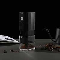 Nouvel outil à café, moulin à café portable rechargeable, machine à café électrique en acier inoxydable, moulin à café électrique