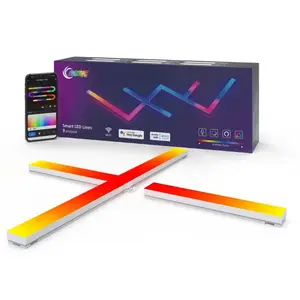 CL Lighting E-commerce Supplier Custom LOGO Bedroom Room Decor Glide Bar Wall Smart Rgb Gaming Ambient Light