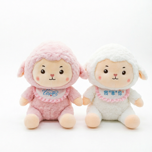 Peluche mouton mignonne de 30 cm en coton doux, poupée faite à la main pour enfants, cadeau de vacances - Product Image 5