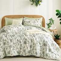 Set Sprei dan Sarung Selimut Anti-Statik Hipoalergenik Nyaman dan Stylish dari Bahan 100% Poliester untuk Penggunaan Rumah Tangga (Grosir)