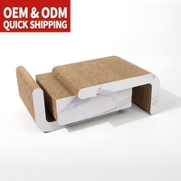 Meilleures ventes de produits pour animaux de compagnie 2025 3-en-1 combinaison multifonctionnelle Cat Scratch Board Design durable avec des matériaux en papier