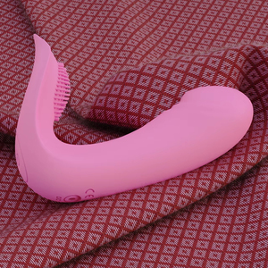 Draagbare Dubbele Vibrator Voor Vrouwen, Afstandsbediening G-Spot En Clitorale Stimulator, Oplaadbare Siliconen Seksspeeltje - Product Image 1