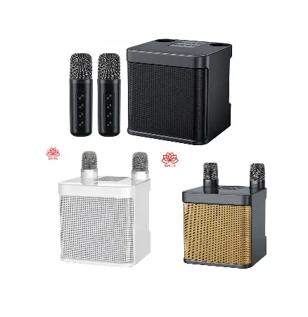 Mini-Soundbox Karaoke tragbar BT Lautsprecher kabelloses Mikrofon Bluetooth tragbares Stereo Familienparty Ktv