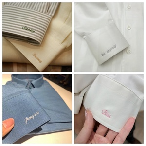 Chemise en coton pour homme, résistante aux plis, confortable et respirante, sur mesure, avec broderie personnalisée du nom - Product Image 6