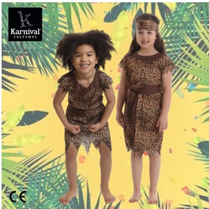 Costume de cosplay pour garçons, motif léopard, tunique de guerrier, avec ceinture à nouer, pour Halloween, carnaval et fête, vente en gros - Product Image 1