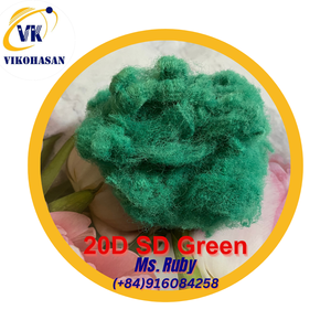 เส้นใยโพลีเอสเตอร์รีไซเคิล20D SD Green วัสดุบรรจุของแข็งรีไซเคิล vikohasan ทำเบาะรองนั่ง - Product Image 2