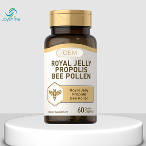 Jalea Real, Propóleo, Polen de Abeja |   60 Cápsulas |   Suplemento Vegetariano, Sin OMG, Sin Gluten - Product Image 1