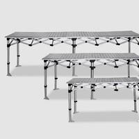 Table pliante professionnelle d'extérieur en alliage d'aluminium, étanche, pour pique-nique, barbecue, équipement de camping