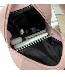 Vendita calda personalizzabile <span class=keywords><strong>Mini</strong></span> zaino da donna nuova moda piccola borsa da viaggio a rombo in pelle di poliestere per la scuola all'aperto - Product Image 5