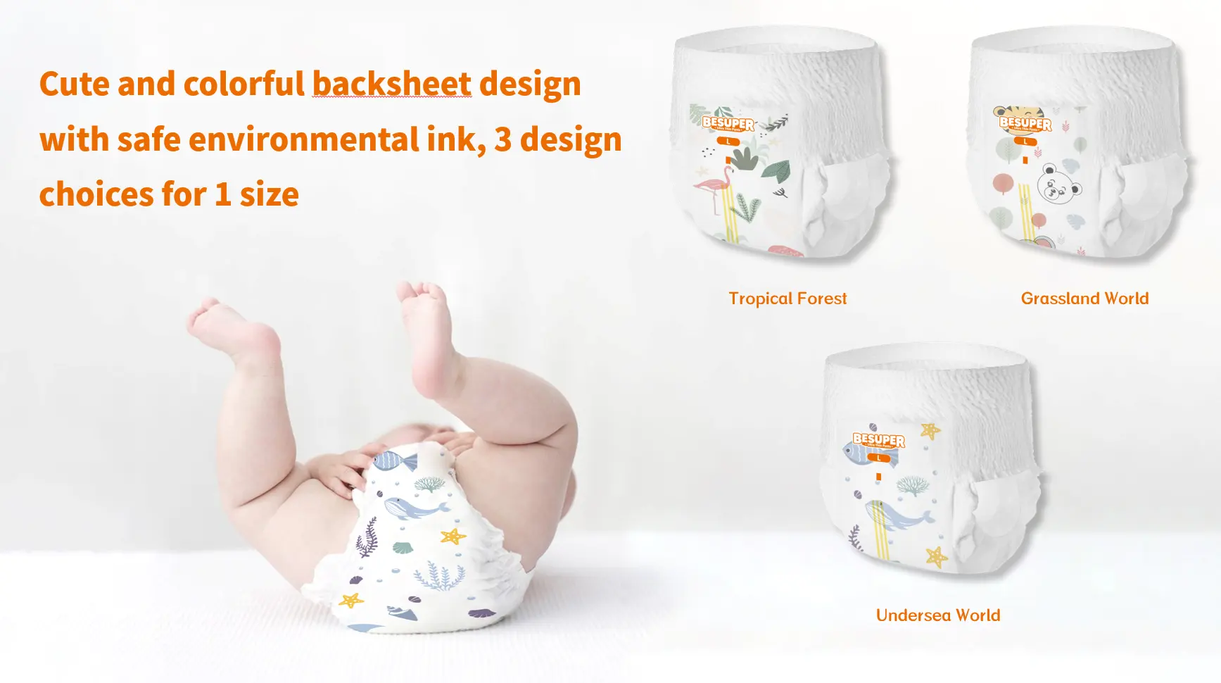 Besuper Professional Cheapest Baby Diapers hot sell in USA UK Canada Australia Germany Russia Philippines Malaysia Thailand