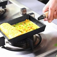 Poêle à omelette japonaise Tamagoyaki en fonte pour petit-déjeuner de cuisine à l'huile pré-assaisonnée