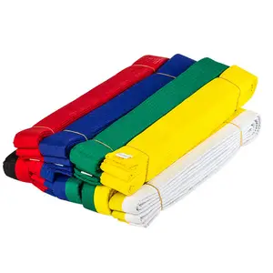 Karate color belts Martial arts grading belts Cotton Judo Karate BJJ Taekwondo belts