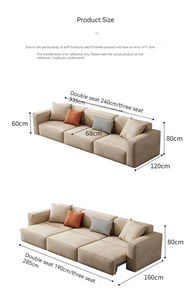 Canapé-<span class=keywords><strong>lit</strong></span> YOUTAI minimaliste en forme de bloc de tofu, polyvalent, électrique, personnalisable, multifonctionnel pour salon - Product Image 5