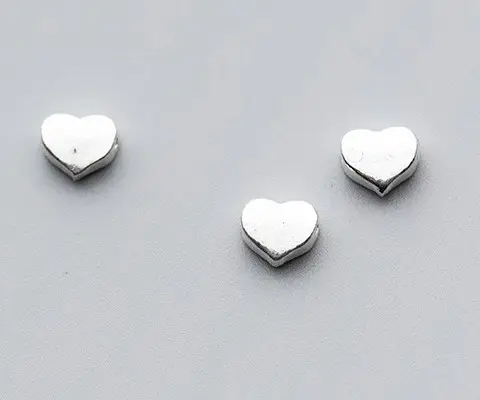 NANA hoge kwaliteit 925 sterling zilver 6mm hart kralen