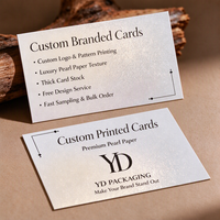 Cartes rectangulaires personnalisées en carton blanc nacré avec logo, étiquettes imperméables pour vêtements, cartes cadeaux et artisanat