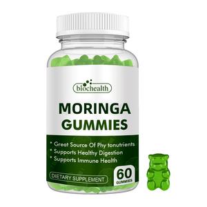 Biochealth Sugar Free <span class=keywords><strong>Moringa</strong></span> Gummies-Suplemento de superalimento de hoja de <span class=keywords><strong>Moringa</strong></span> orgánica-Super Greens Powder para la salud inmune y intestinal - Product Image 1