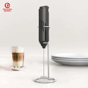 Milk Frother Handheld Battery Operated Electric Foam Maker with Stainless Steel Stand Hot Chocolate